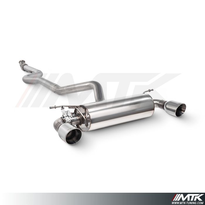 Catback avec tube intermediaire et emplacement pour les valves BMW M135i (F20/F21) inclu xDrive